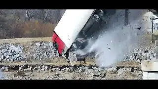 ДТП, авария на мосту через р.Хор (Часть 1)