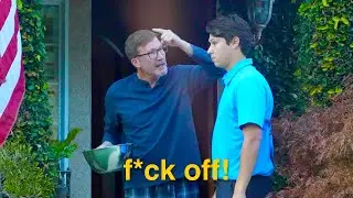 annoying door to door salesman prank