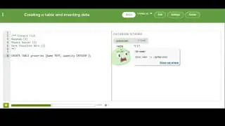 Creating a table and inserting data | Computer Programming | Khan Academy