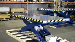 VERTI-LIFT Hydraulic Scissor Lift Table with Oversized Platform