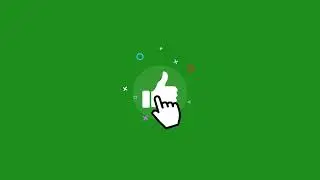 Like Button Celebration Green Screen | Ahromakey Animation | Free Stock | YT Green Stock