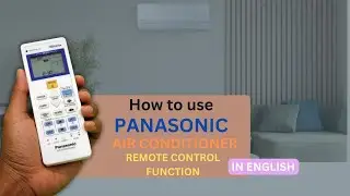 How to use panasonic inverter ac remote control function| panasonic ac remote control in english