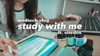 STUDY WITH ME ft. vitedox // medtech intern vlog