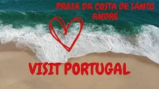 Portugal, Atlantic coast, Praia da Costa de Santo André-drone 
