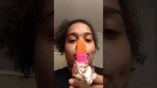 trying squeezy pop candy for the first time