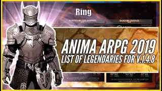 List of Legendaries For v.1.4.8  |【 Anima ARPG 2019 】