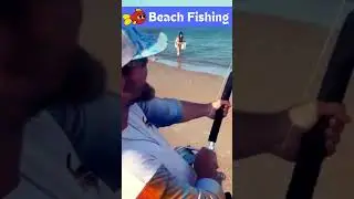 Beach fishing video #viral #video #fishing