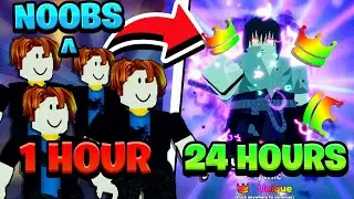 4 NOOBS Become PROS IN 24 HOURS! In Anime Adventures
