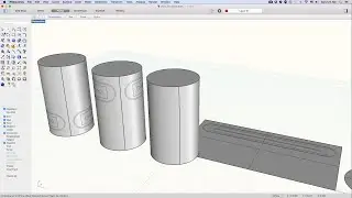How to Project Curve on a Cylinder, using the Rhino commands Unroll Surface and Flow Along Surface