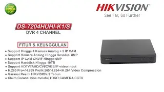 DVR HIKVISION 4 CHANNEL DS-7204HUHI-K1 S AUDIO VIA COAXIAL
