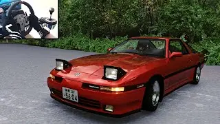 Drifting Old Toyota Supra | Assetto Corsa ( Steering Wheel ) Gameplay