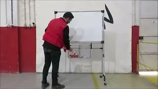 Lean Manufacturing - 4Lean - Magnetic Board with a tipping box module - 2 containers