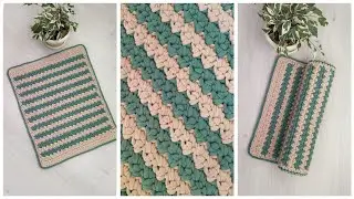 The MOST Simple and Beautiful crochet rug. Two color crochet pattern