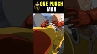 Saitama Stop kicks a Huge Bullet 