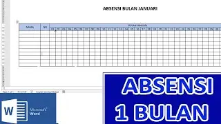 HOW TO CREATE A MONTHLY ATTENDANCE LIST IN WORD