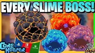CORE KEEPER 1.0 SLIME HUNTER! All Slime Boss Fights? Let's Go!