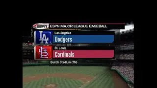 ESPN MLB 2K4 | Los Angeles Dodgers vs St. Louis Cardinals | NLDS Game 5