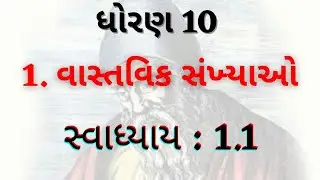 STD 10 Maths Ch 1 Real Numbers | ધોરણ - 10 પ્રકરણ 1- વાસ્તવિક સંખ્યાઓ/ સ્વાધ્યાય 1.1/  Maths Ex 1.1