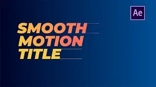 Typography Title Animation - After Effects Tutorial (2022)