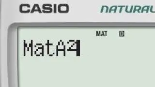 Square & Cube 3x3 matrix on Casio Calculator