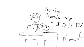 Ace Attorney bloopers but poorly animated