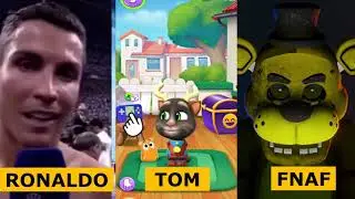 RONALDO vs TOM vs FNAF Who is Best Cristiano Ronaldo siuuu #fnaf