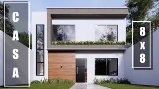EL MEJOR DISEÑO DE CASA PEQUEÑA DE DOS PISOS