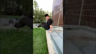 Прыгаю паркур и трюки в Питере | Сальто с крыши дома | Parkour stunts on the roof | Flips and Tricks