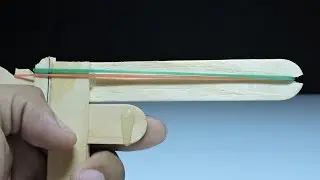 How to make a Rubber Band Gun - Pocket Pistol