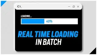 [Batch Tutorial] Real Time Loading in Batch [No Fake Loading] | Multi-Tasking in Batch / CMD
