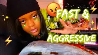 ASMR✨FAST & AGGRESSIVE BODY MASSAGE BEFORE BED 😡⚡(BEATING YOU TO SLEEP 😁👊🏾💚)