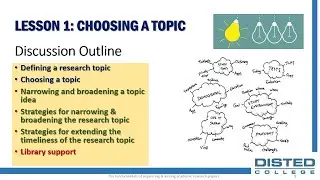 THE FUNDAMENTALS OF ORGANIZING & WRITING ACADEMIC RESEARCH PAPERS - LESSON 1: CHOOSING A TOPIC