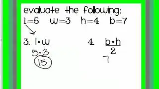 1 Review   Evaluate and Order of Operations