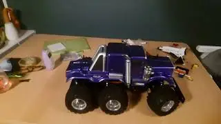 Tamiya konghead brushless upgraded alloy shocks, slow mo
