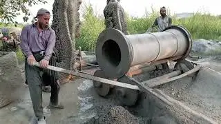 How Concrete Pipes Are Made In The Factory | Sewerage Pipe Making Complete Process #construction