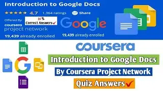 Introduction to Google Docs | Coursera Guided Project | Quiz Answers | 100% Correct Answers