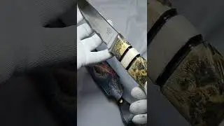Нож сделан для выставки клинок в Москве ,будет в продаже. 