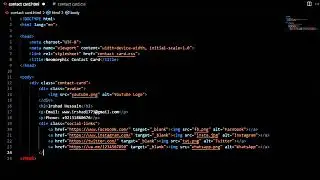 Neomorphic contact card 📇 | Html and Css| best card design