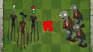 Siren Head + Light Head + Traffic Head vs Zombies - Plants vs Zombies Fusion Animation