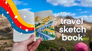 drawing the highlands of Scotland 🏴󠁧󠁢󠁳󠁣󠁴󠁿 | sketchbook travel vlog