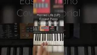 Married Life Piano Tutorial! Easiest Cover #piano #shorts