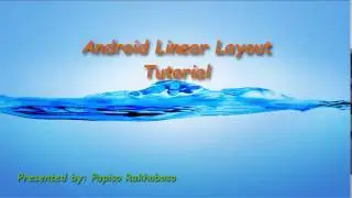 Android Linearlayout tutorial