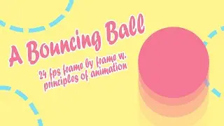 ⚽ Frame by frame Animation test - The bouncing Ball (vertical bounce example) - 24fps - Toon Boom