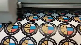 резка по меткам Sapfire . mimaki, hp latex.