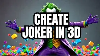 Character Modeling in Blender 4.0 | Joker 🃏 Generated by AI #blender