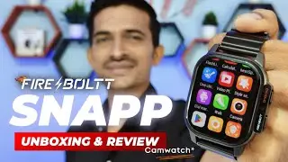 Fire Boltt Snapp Unboxing & Review🔥GIVEAWAY⚡CamWatch🔥fire boltt snapp 4g smartwatch