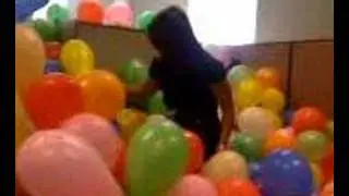 Joy's Balloon Filled Cubicle
