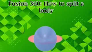 Fusion 360: How to use a plane to split a body