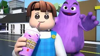 ROBLOX Brookhaven 🏡RP - FUNNY MOMENTS: Roblox Horror Grimace Shake | Roblox Jack