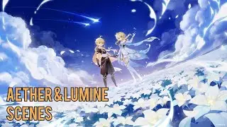 Aether & Lumine Scenepack | Genshin Impact